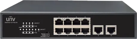 UN-NSW2010-10T-POE-IN || Switch, Uplink Ports, 8 Port PoE